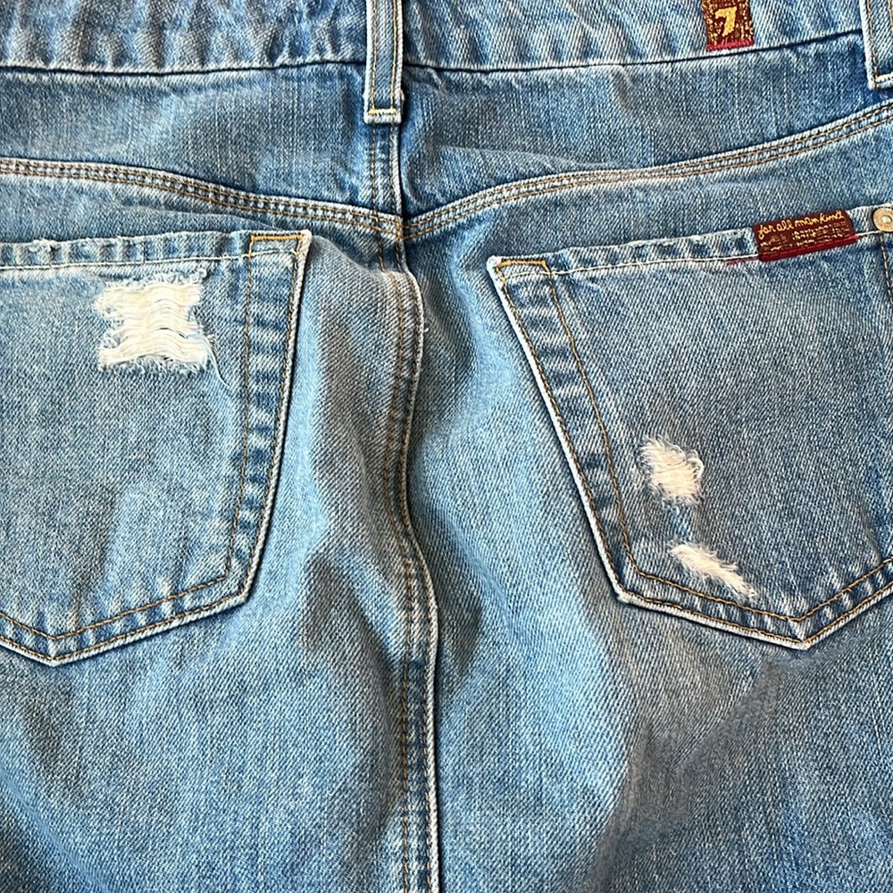 7 for all Mankind denim mini skirt size 25 - Picture 6 of 8